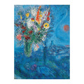 Marc Chagall｜Schlafende mit Blumen (與鮮花共眠)