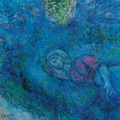 Marc Chagall｜Schlafende mit Blumen (與鮮花共眠)_5