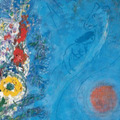 Marc Chagall｜Schlafende mit Blumen (與鮮花共眠)_6