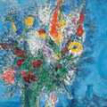 Marc Chagall｜Schlafende mit Blumen (與鮮花共眠)_4