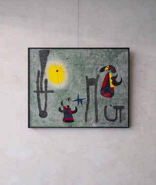 Joan Miro 胡安·米羅｜鳥兒飛向金邊山丘上生長的地方