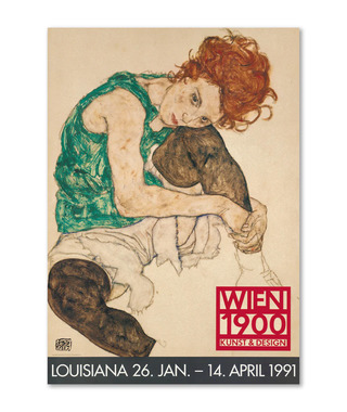 Egon Schiele｜Siddende kvinde (kunstnerens kone) 坐著的女人(畫家的妻子)