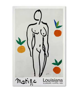 馬諦斯 Henri Matisse｜Model og appelsiner (1953)