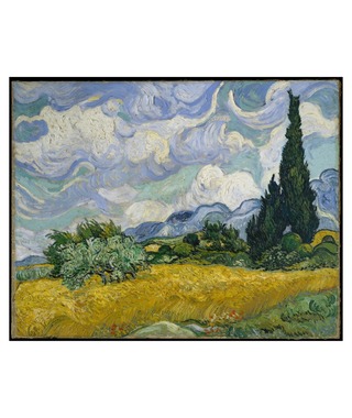 梵谷 Van Gogh｜Wheat Field with Cypresses
