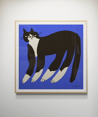 Enikő Katalin Eged｜Cat in Blue