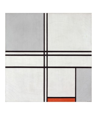 Piet Mondrian｜Composition (No. 1) Gray-Red