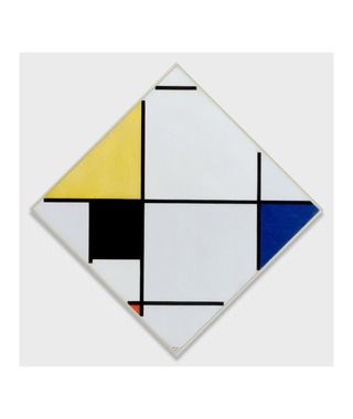 Piet Mondrian｜Lozenge Composition with Yellow, Black, Blue, Red,...