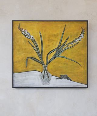 Sanyu 常玉｜花(貓與劍蘭)