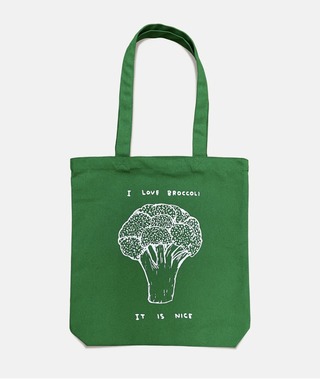 David Shrigley｜手提包 I Love Broccoli (我喜歡花椰菜）