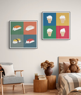 ilovedoodles｜貓咪四宮格(多張可選)