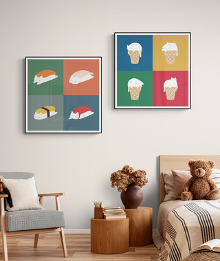 ilovedoodles｜貓咪四宮格(多張可選)