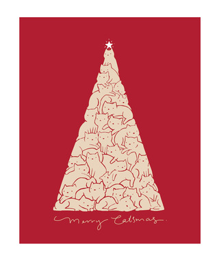 ilovedoodles｜貓咪地景-貓貓耶誕樹