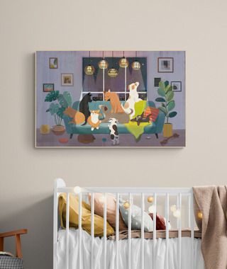 ABOO YANG 來散步｜等你回家 －狗狗（黑夜版）