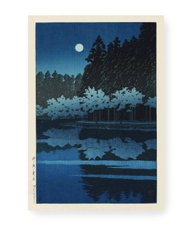 川瀬巴水 Kawase Hasui｜井之頭的春夜