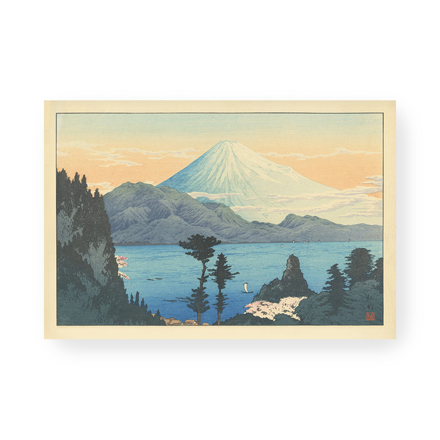 日本版畫｜高橋松亭｜倉澤，富士山的四個季節