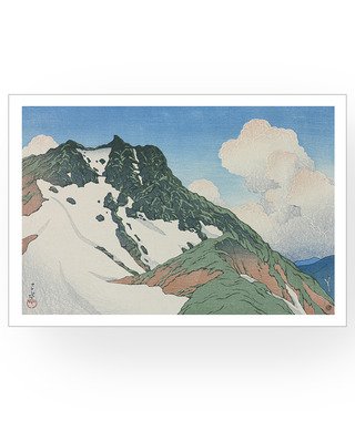 川瀬巴水 Kawase Hasui｜白馬山眺望朝日岳