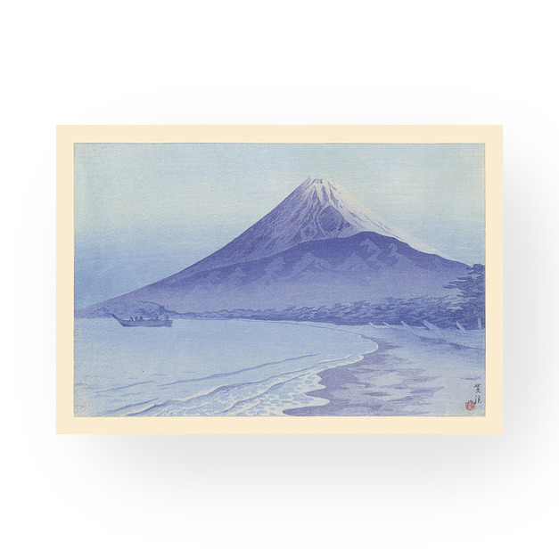 日本版畫｜笠松紫浪 ｜靜浦的日出