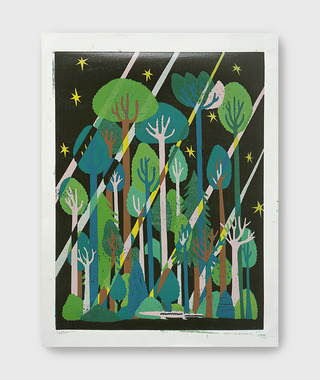 原作版畫｜蔡詠欣 XINs | 綠色森林 Forest Green