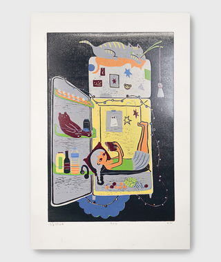 原作版畫｜蔡詠欣 XINs | 冷氣開放中 Air conditioner open