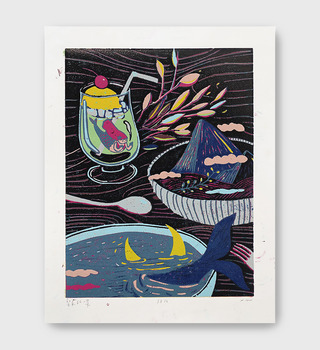 原作版畫｜蔡詠欣 XINs | 餐桌一隅