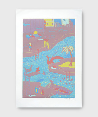 原作版畫｜蔡詠欣 XINs | 漂漂河 Drifting River