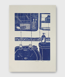 原作版畫｜蔡詠欣 XINs | 洗手台 Sink