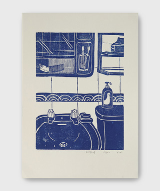 原作版畫｜蔡詠欣 XINs | 洗手台 Sink