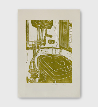 原作版畫｜蔡詠欣 XINs | 洗衣機 washing machine