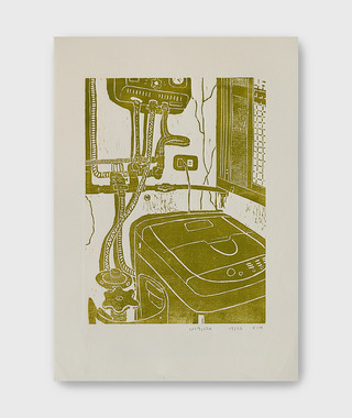 原作版畫｜蔡詠欣 XINs | 洗衣機 washing machine