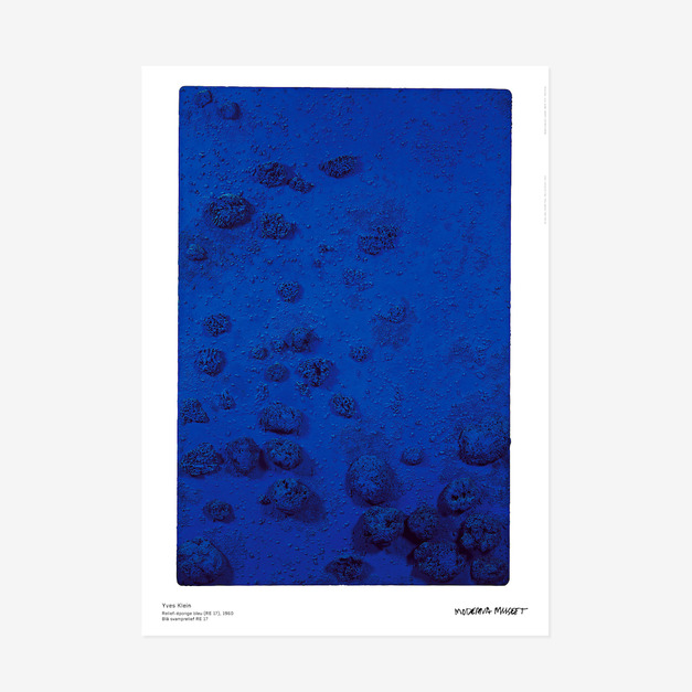 Yves Klein 克萊因｜Relief éponge-Blue RE 17, 1960