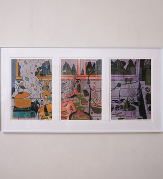 原作版畫｜蔡詠欣 XINs  | 流理臺(三連作) kitchen sink 