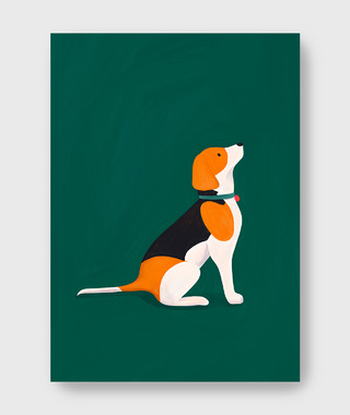 Erdy | Sitting Beagle(坐著的米格魯）