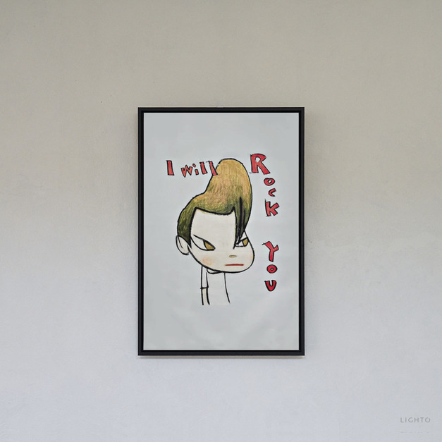 布巾裱框｜奈良美智 Yoshitomo Nara｜Rockyou!