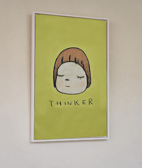 布巾裱框｜奈良美智 Yoshitomo Nara｜Thinker