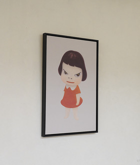 布巾裱框｜奈良美智 Yoshitomo Nara｜Missing In Action