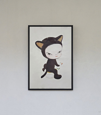 布巾相框｜奈良美智 Yoshitomo Nara｜Harmless Kitty