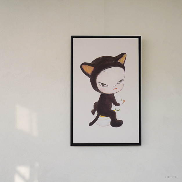 布巾裱框｜奈良美智 Yoshitomo Nara｜Harmless Kitty