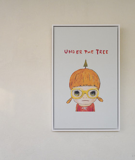 布巾裱框｜奈良美智 Yoshitomo Nara｜Under The Tree