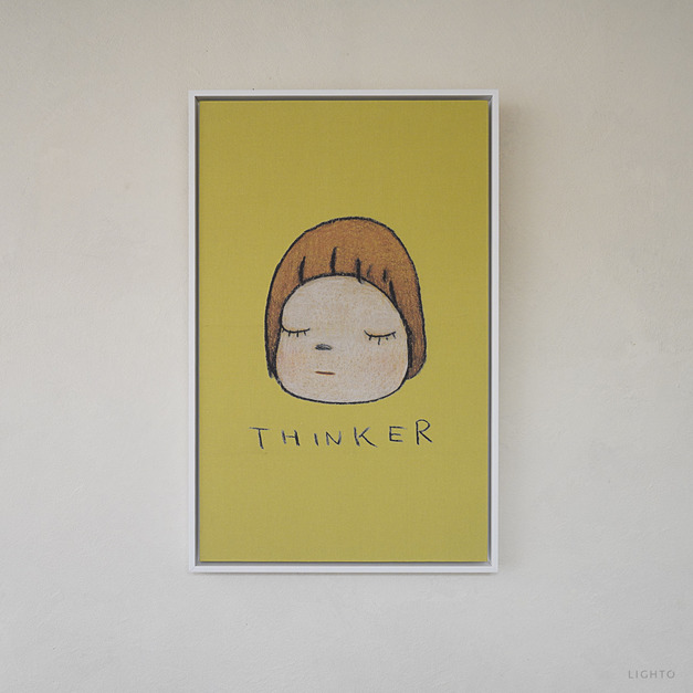 布巾裱框｜奈良美智 Yoshitomo Nara｜Thinker