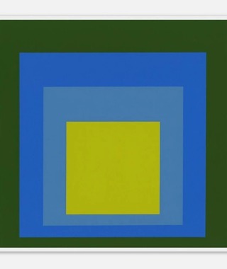 Homage to the Square(Amber Soul in Azure Forest) | Josef Albers
