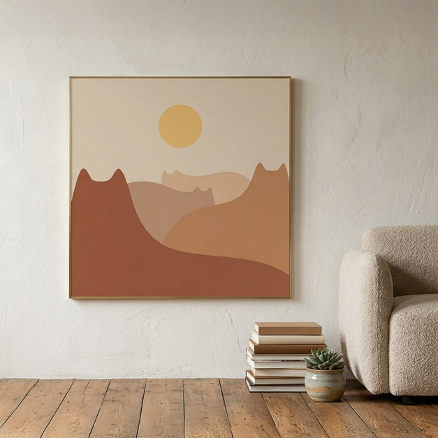 ilovedoodles｜貓咪地景-貓咪山谷夕陽