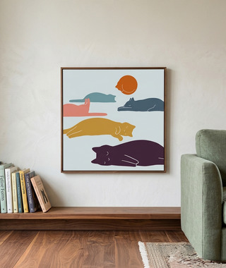 ilovedoodles｜貓咪地景-貓咪睡著了