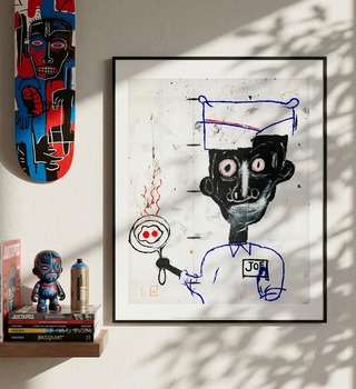 Jean-Michel Basquiat 巴斯奇亞｜眼睛與蛋 Eyes and Eggs