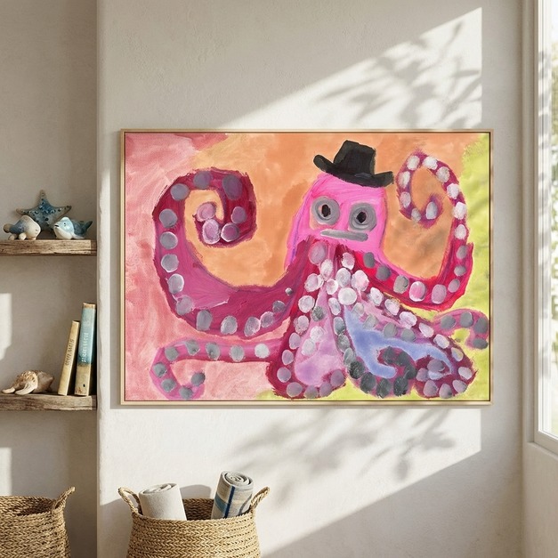 小歐哥的調色盤｜動物狂想曲-章魚