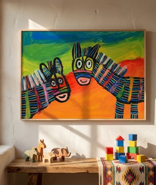 小歐哥的調色盤｜動物狂想曲-斑馬