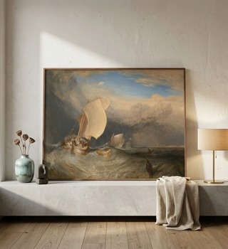 威廉&middot;透納 William Turner | Fishing Boats with Hucksters Bargaining for Fish