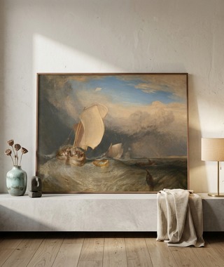 威廉&middot;透納 William Turner | Fishing Boats with Hucksters Bargaining for Fish