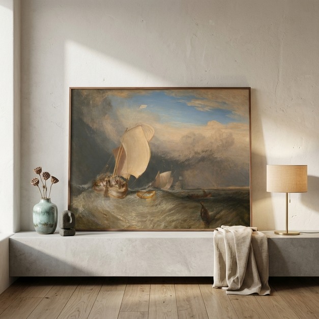 威廉&middot;透納 William Turner | Fishing Boats with Hucksters Bargaining for Fish