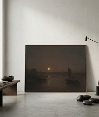 威廉&middot;透納 William Turner | Moonlight, a Study at Millbank