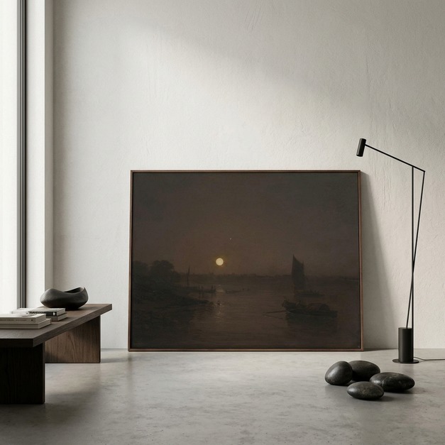 威廉&middot;透納 William Turner | Moonlight, a Study at Millbank